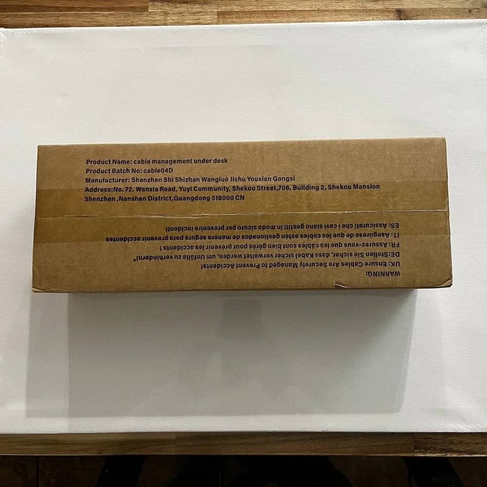 Under Desk Cable‎ Management Tray | No‑Drill Wire Organizer | New | Home Office